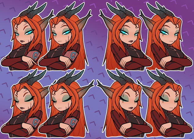 Portrait - 8 emotions