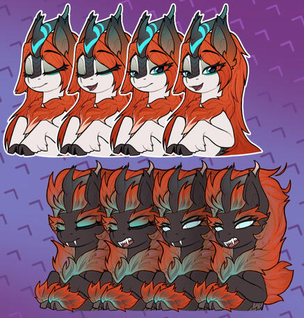 Portrait - 4 emotions